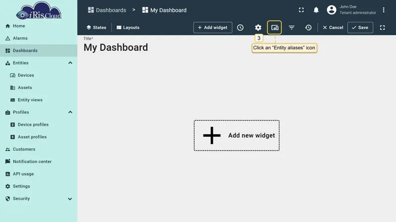 Entity aliases icon