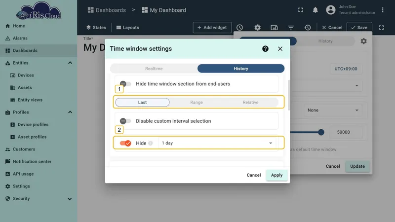 Hide specific interval type
