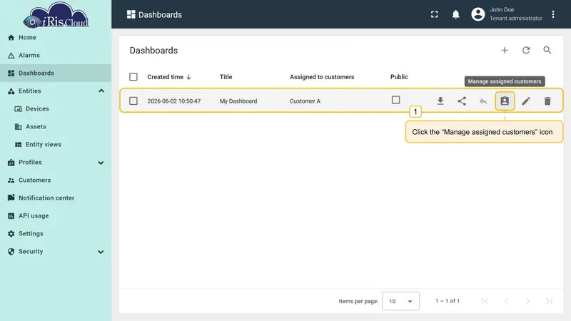 Manage customers icon