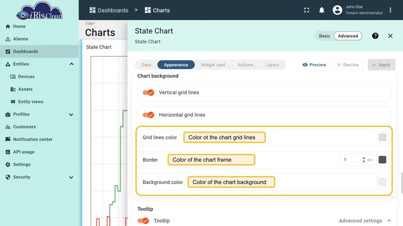 State grid settings